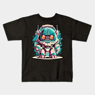 Chibi Mech Bot Kids T-Shirt